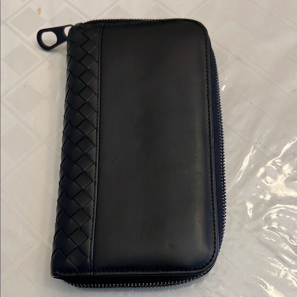 Bottega Veneta Black Leather Wallet